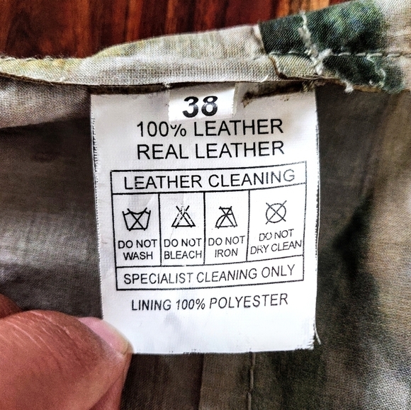 NWT Vintage European  100% Suede Leather Moto Jacket - Picture 9 of 10